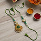 Marvelous Kundan Bhaiya Bhabhi Rakhi Set
