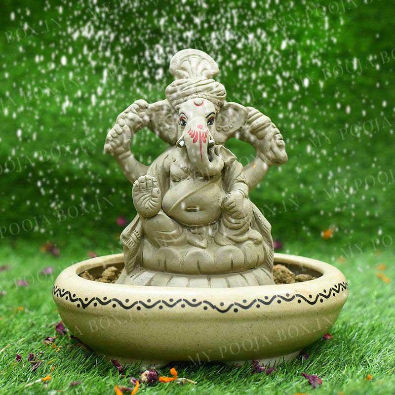 7INCH Pagdi Shubham Eco-Friendly Ganpati
