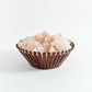 Himalayan Pink Salt Crystals in Wooden Stick Basket