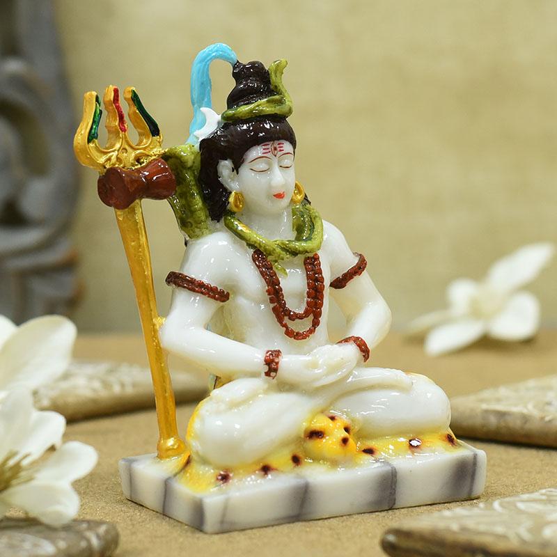 Dazzling Shiv Shankar Marble Idol/Murti