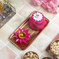 Floral Tin Box,Tray & Diya (Set of 3 )