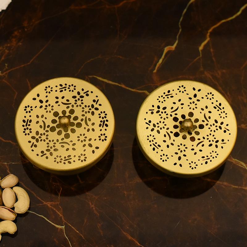 Brass Nut Case ( Set of 2 )