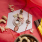 Fascinating Peach Bhaiya Bhabhi Rakhi