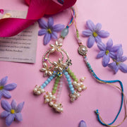 Captivating Beaded Bhaiya Bhabhi Rakhi