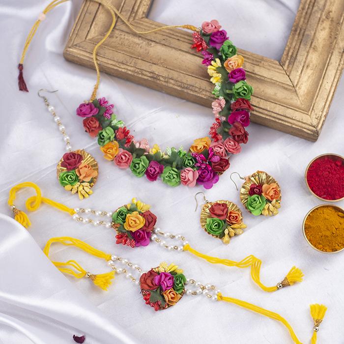 Glamorous Multicolor Floral Jewellery