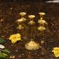 Elegant Brass 5 Arms Candle Holder