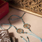 Tree of Life Mint Blue Rakhi (Set of 2)