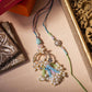 Azure Blue & Sea Green Bhaiya Bhabhi Rakhi (Set of 2)