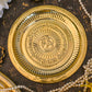 Engraved OM Symbol Gayatri Mantra Brass Plate