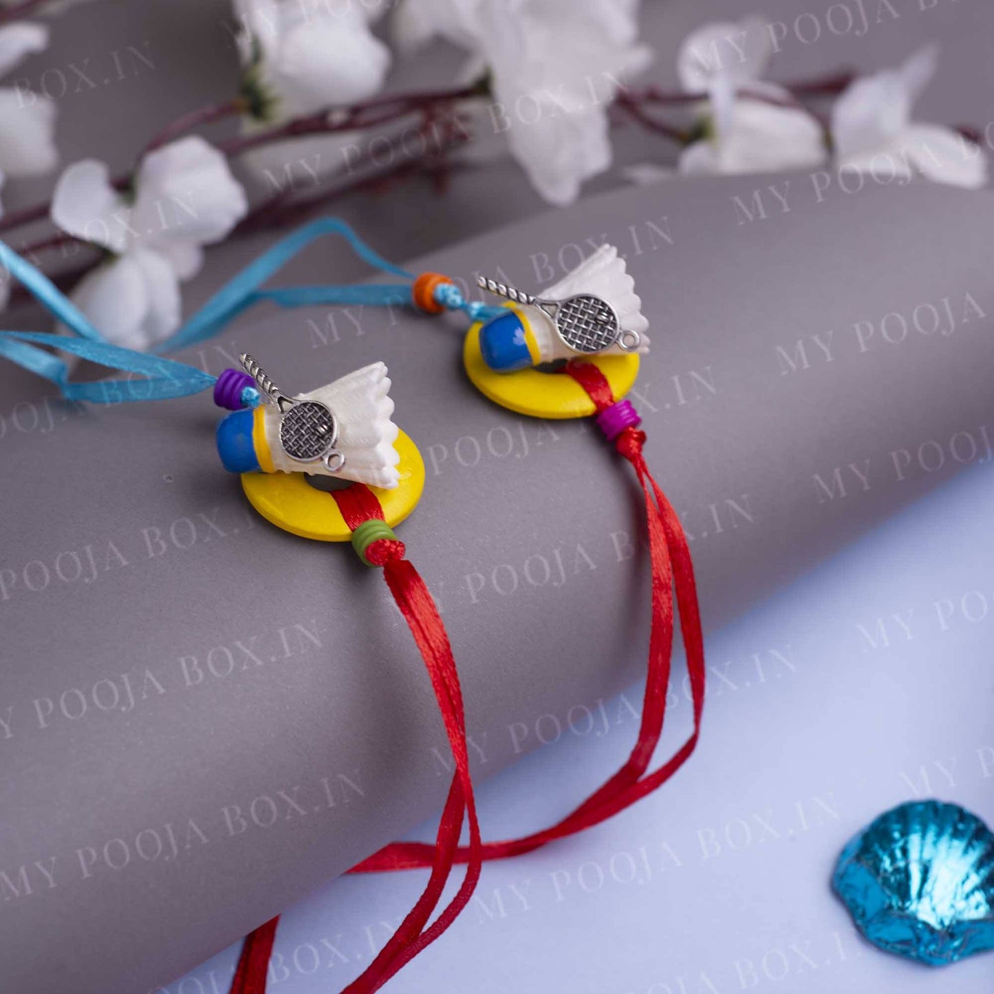 Badminton Lover Quirky Rakhi (Set of 2)