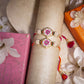 Hand Painted Floral Hexagon Rakhi (Set of 2)