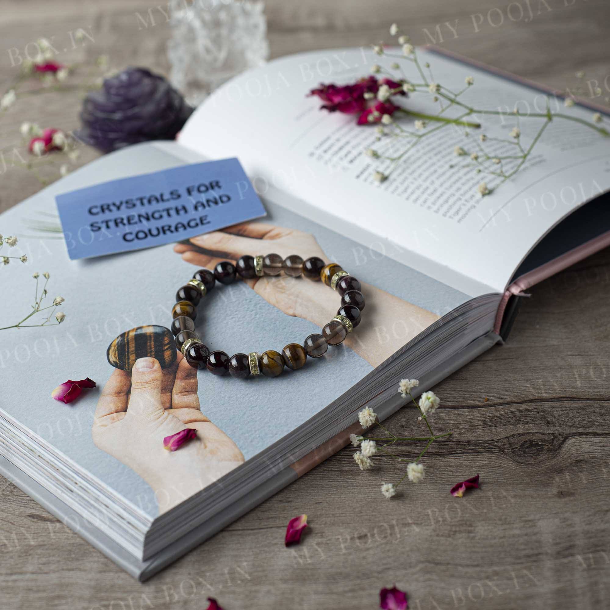 Strength & Courage Natural Crystal Healing Bracelet