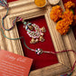 Beautiful Meenakari Peacock Rakhi for Bhaiya Bhabhi