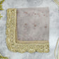 Lilac Gray Beaded Thali Cover