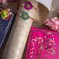 Pretty Floral Pink & Green Rakhi (Set of 2)
