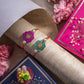 Pretty Floral Pink & Green Rakhi (Set of 2)