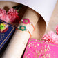 Pretty Floral Pink & Green Rakhi (Set of 2)
