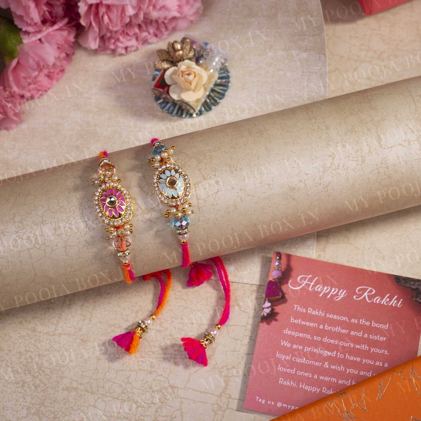 Scintilla Stone Rakhi (Set of 2)