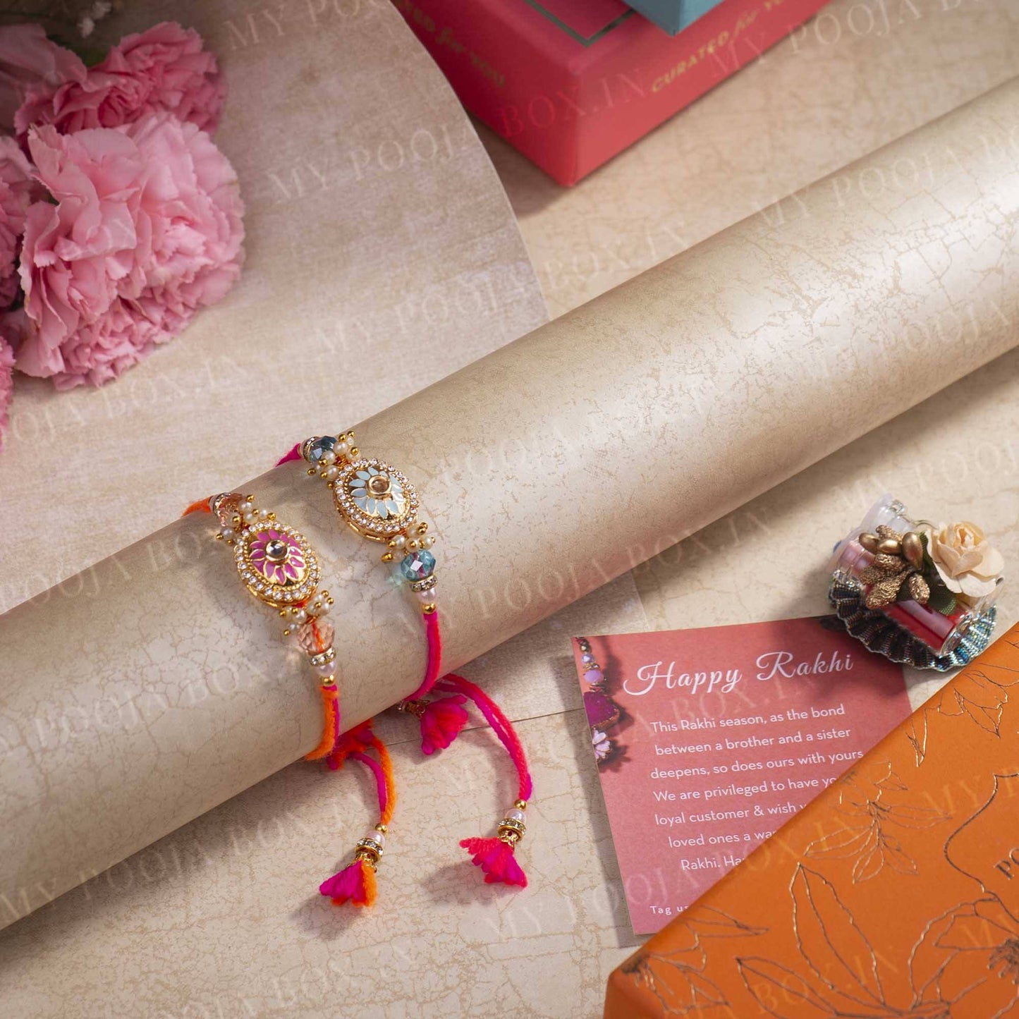 Scintilla Stone Rakhi (Set of 2)