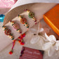 Stunning Round Kundan Rakhi Set of 4