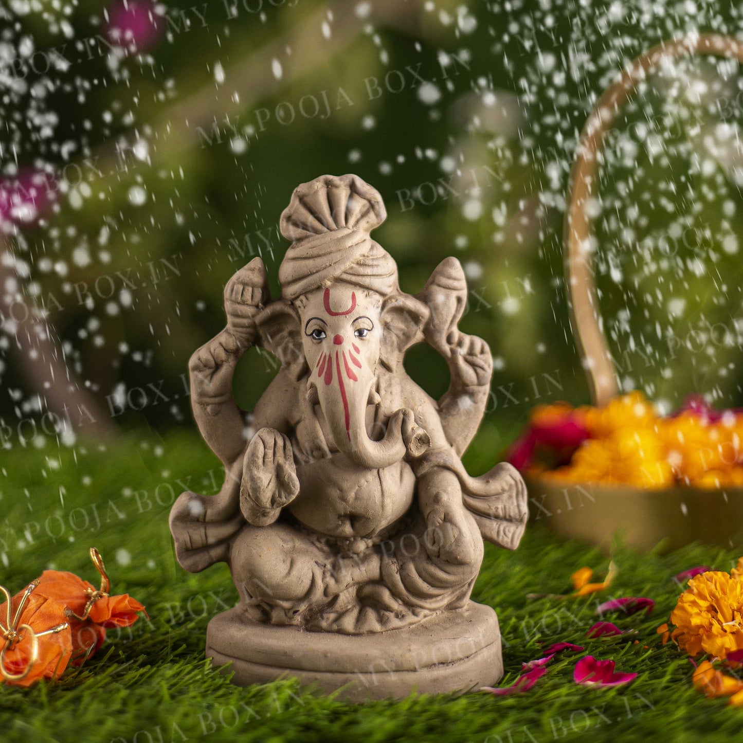 6INCH Manomay Eco-Friendly Ganpati | Plant-A-Ganesha