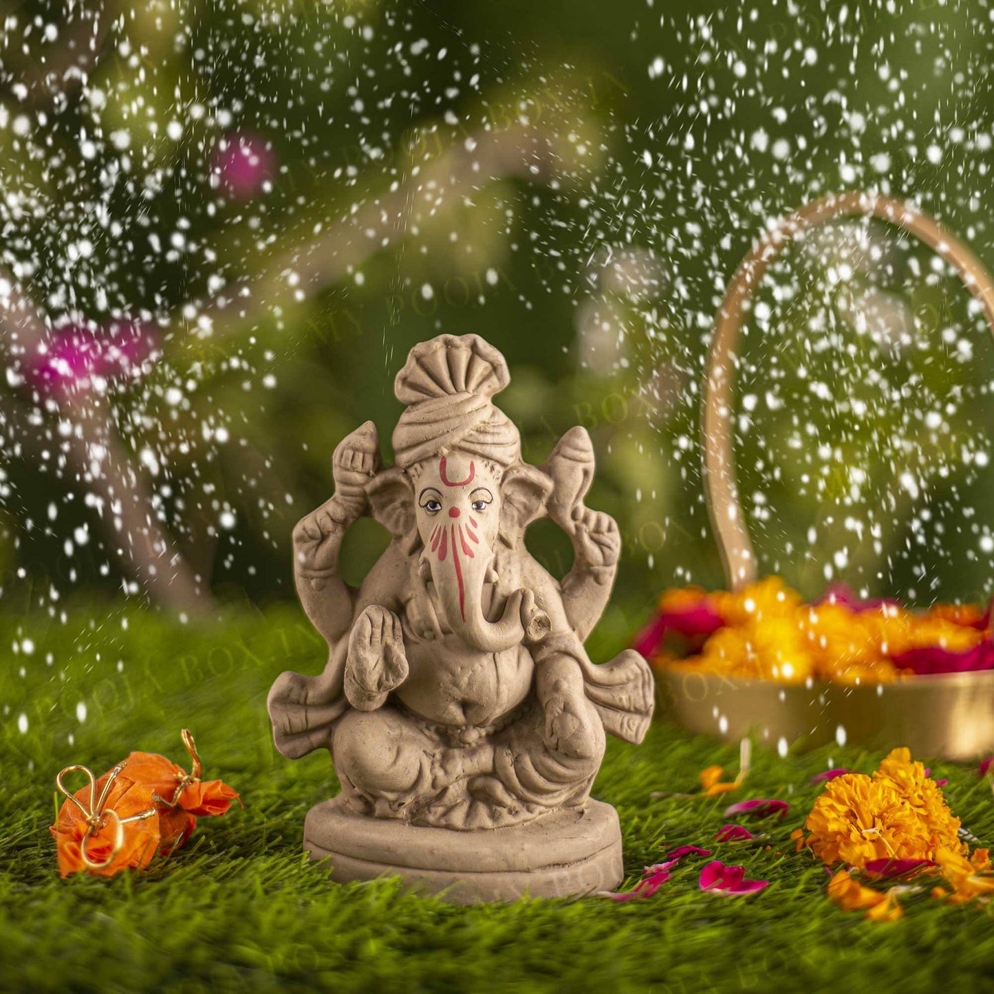 6INCH Manomay Eco-Friendly Ganpati | Plant-A-Ganesha