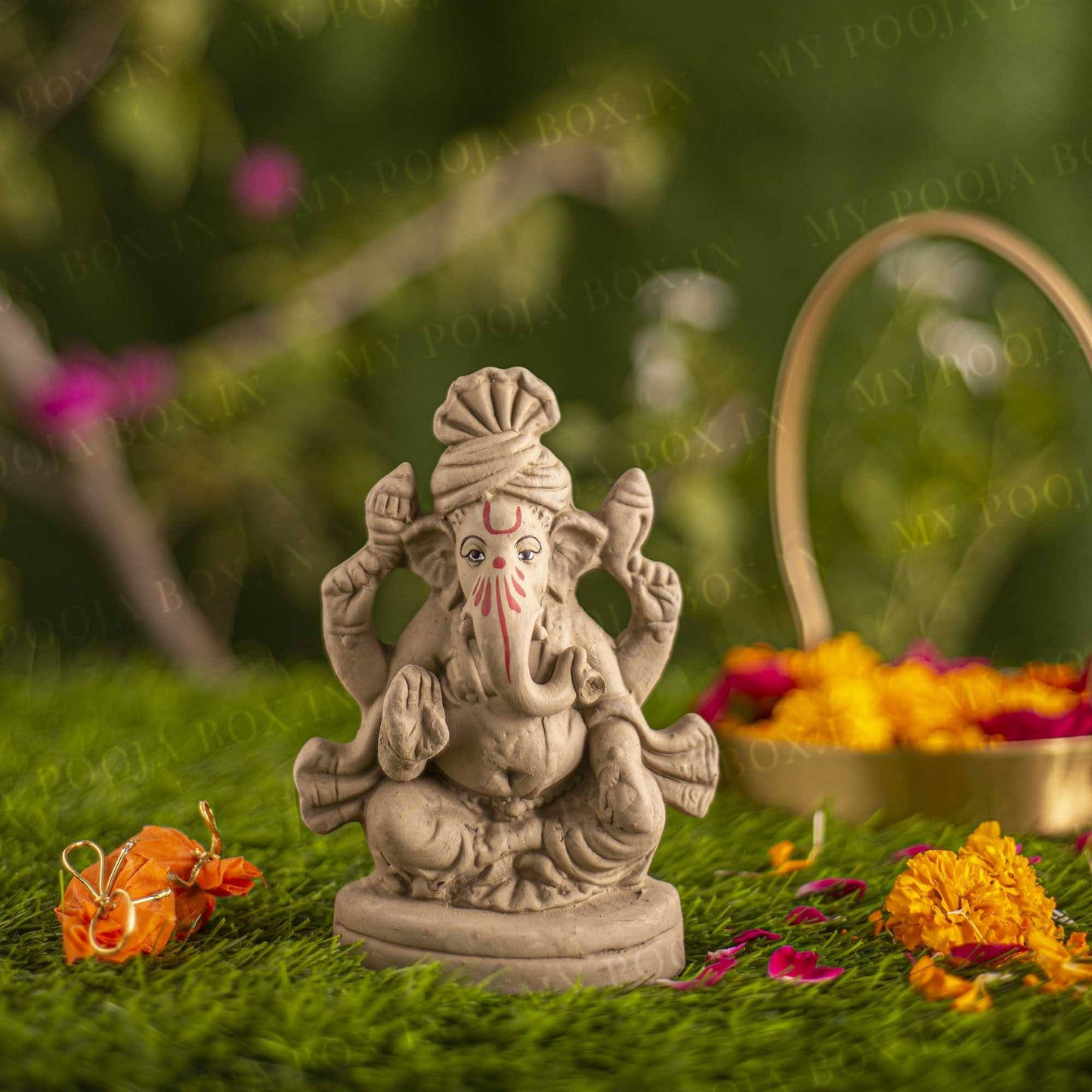 6INCH Manomay Eco-Friendly Ganpati | Plant-A-Ganesha