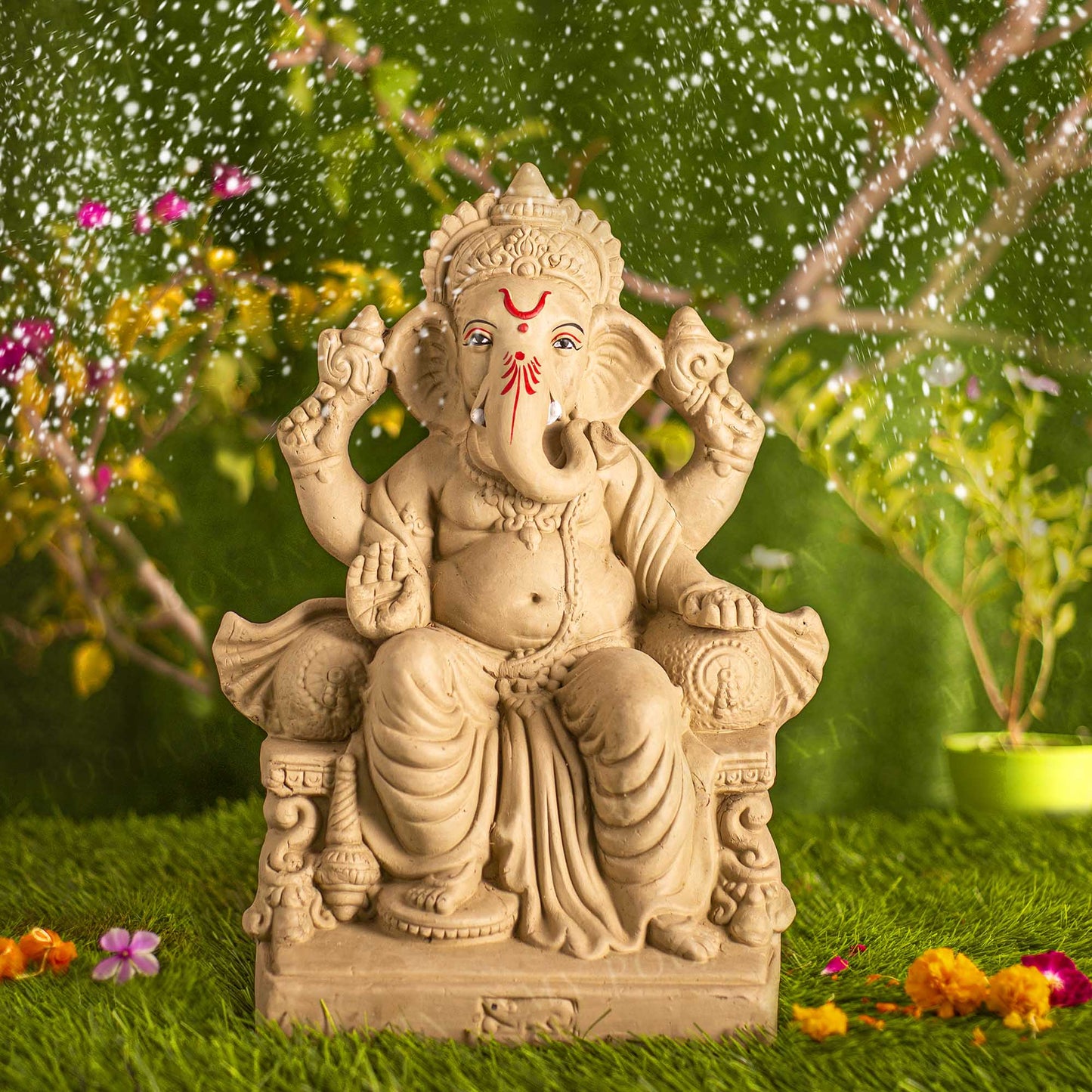 1.2FEET Lalbaugcha Raja Eco-Friendly Ganpati | Plant-A-Ganesha