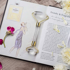 Clear Quartz Facial Massage Roller