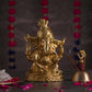 Traditional Brass Pagdi Ganesha