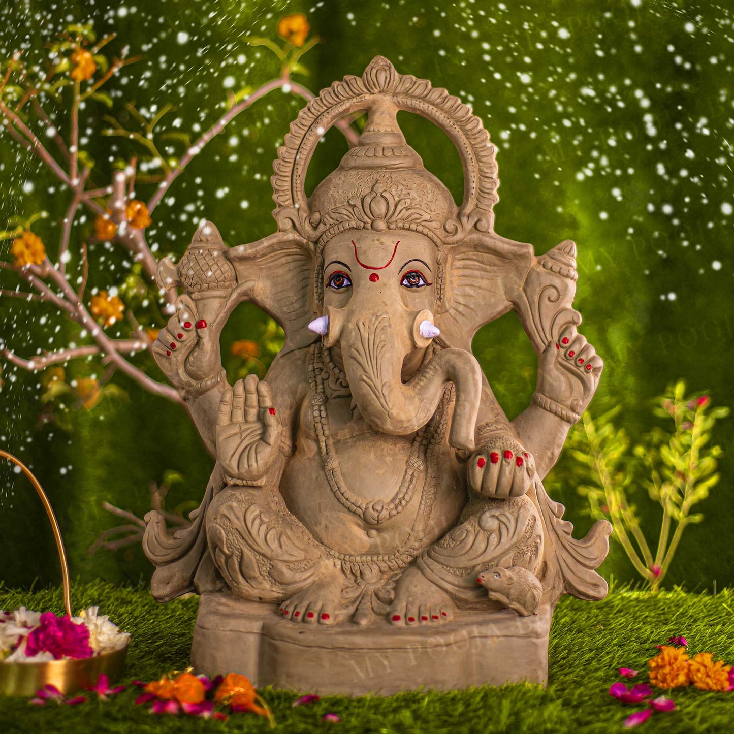 2FEET Manomay Eco-Friendly Ganpati | Plant-A-Ganesha