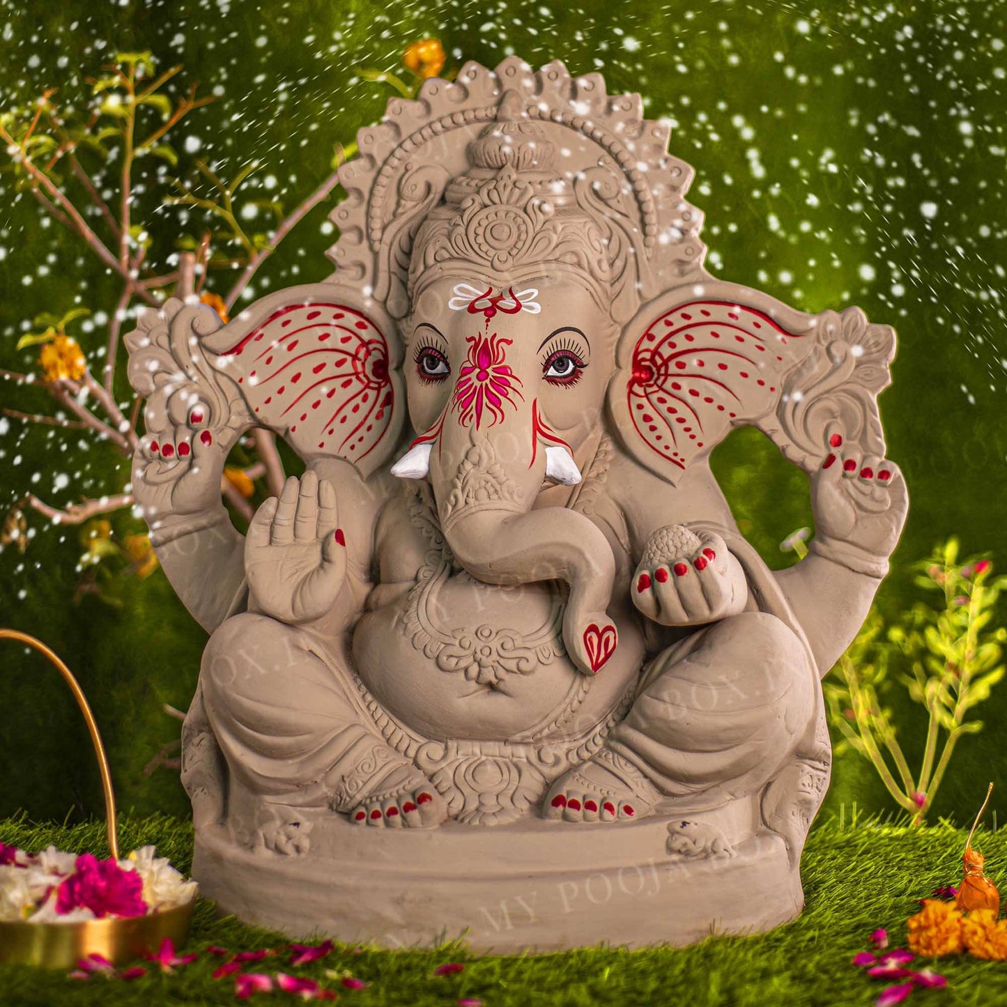 2FEET Siddhi Vinayak Eco-Friendly Ganpati | Plant-A-Ganesha