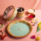 Green Orchid Karwa Chauth Thali Set