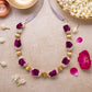 Adjustable Purple Floral Garland/Mala