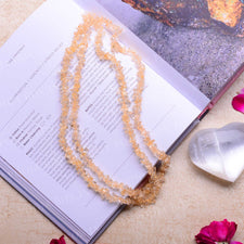 Citrine Crystal Healing Natural Stone Mala