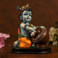 Beautiful Blue Bal Gopal With Brown Matki