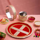 Red Mirrored Karwa Chauth Thali Set