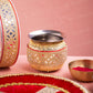Red Mirrored Karwa Chauth Thali Set