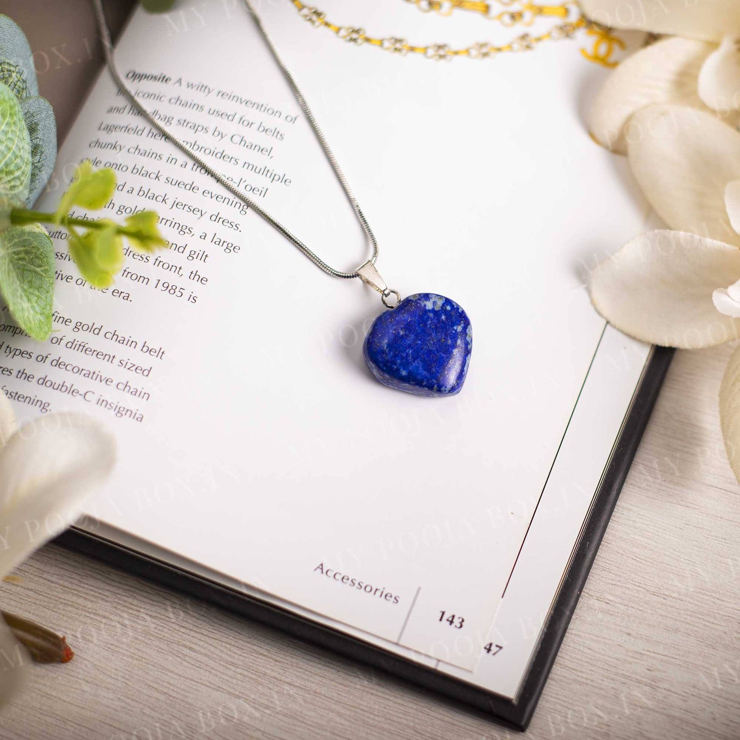 Lapis Lazuli Heart Pendant Necklace