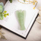 Green Jade Crystal Angel of Luck