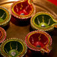 Handcrafted Decorative Clay Diya set of 6