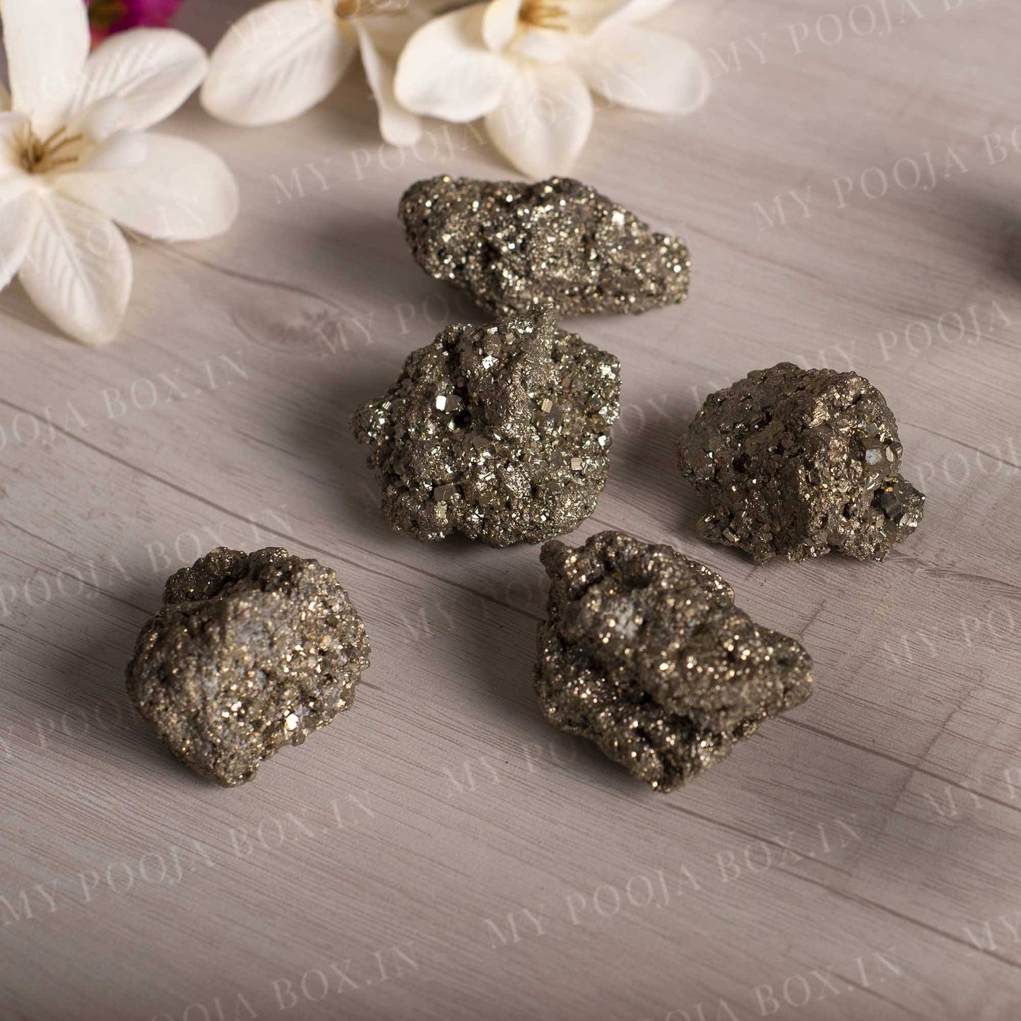 Pyrite Rock Cluster Crystal