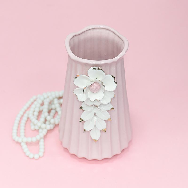 Pearl White Flower Vase