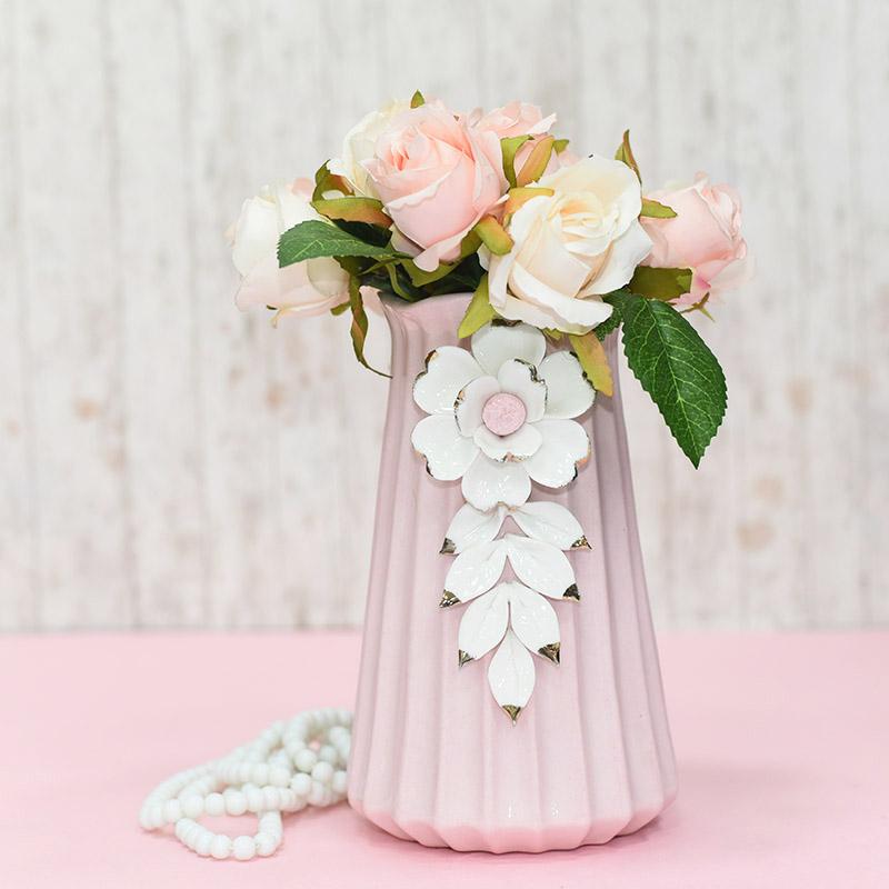 Pearl White Flower Vase