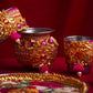 Golden Floral Karwa Chauth Thali Set