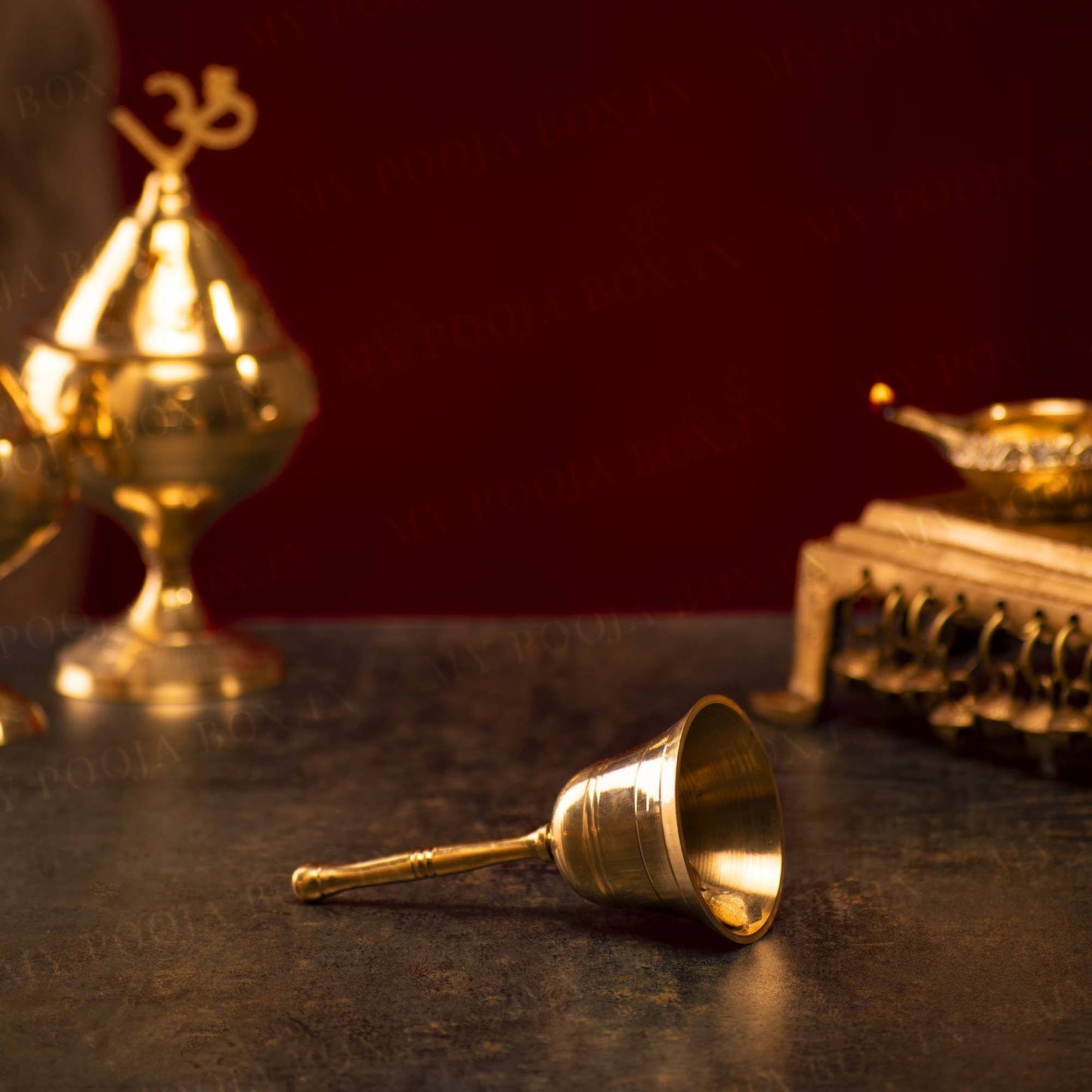 Antique Broad Brass Bell