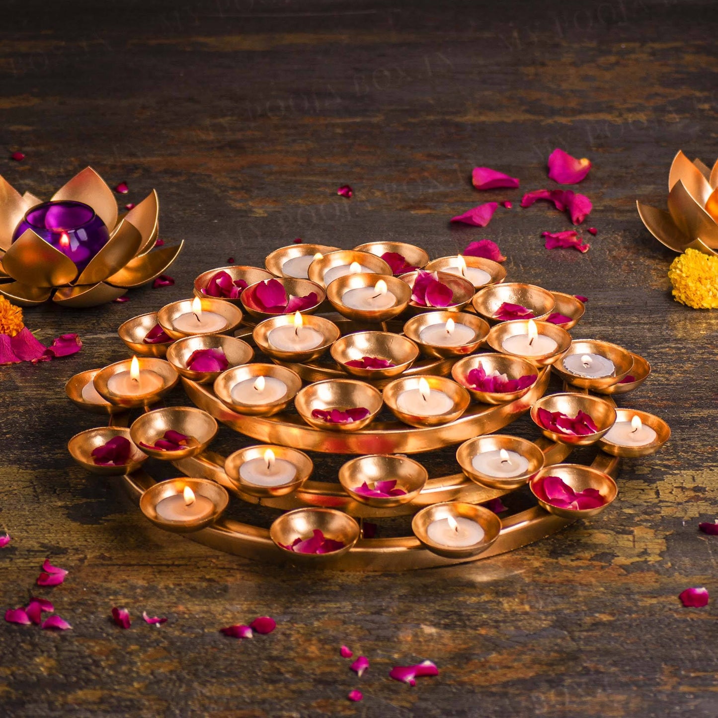 Noorana 5 Layer Twinkling Diya Stand