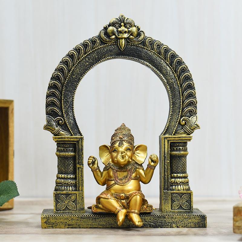 beautiful swinging bal ganesha idols online