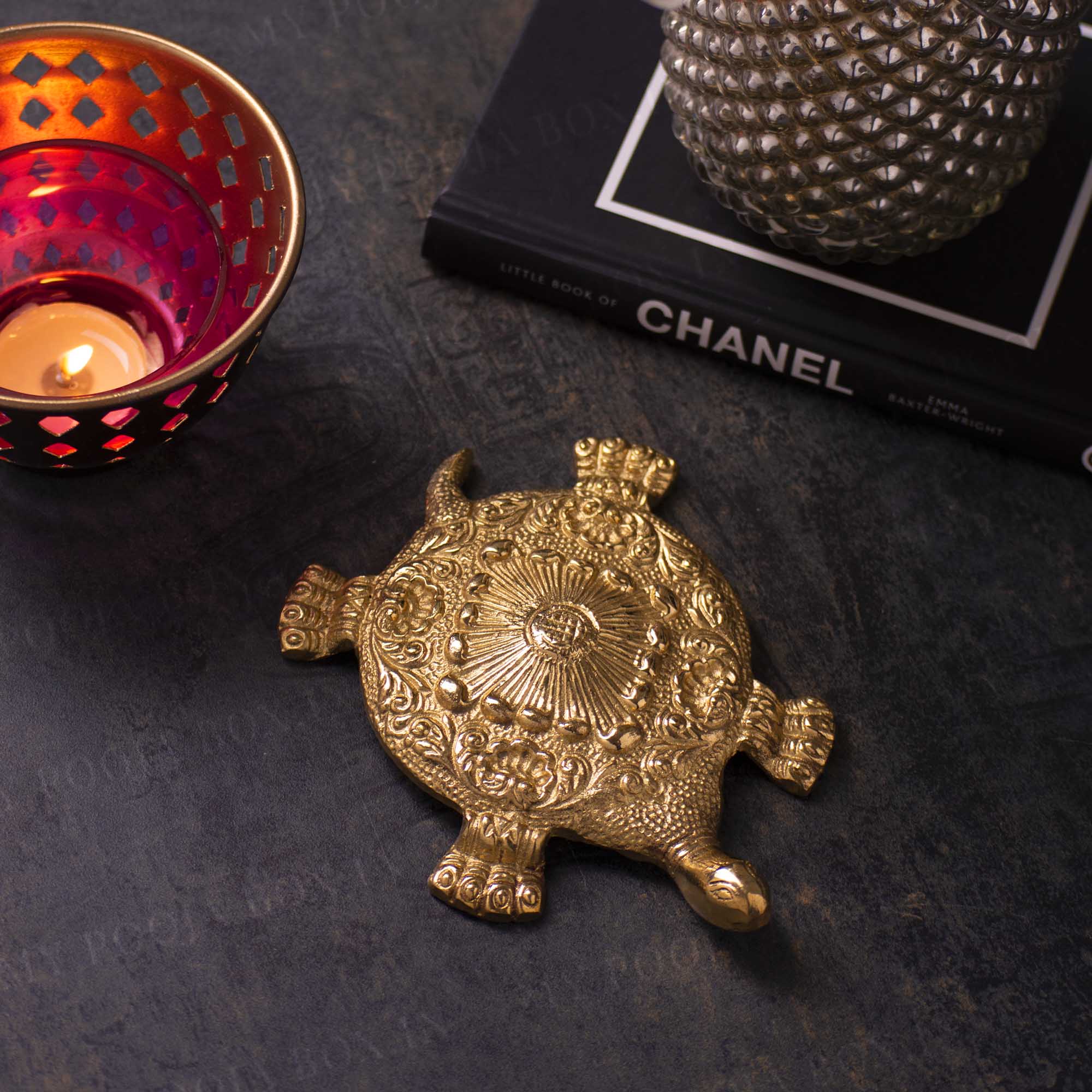 Elegant Tortoise Meru Shree Brass