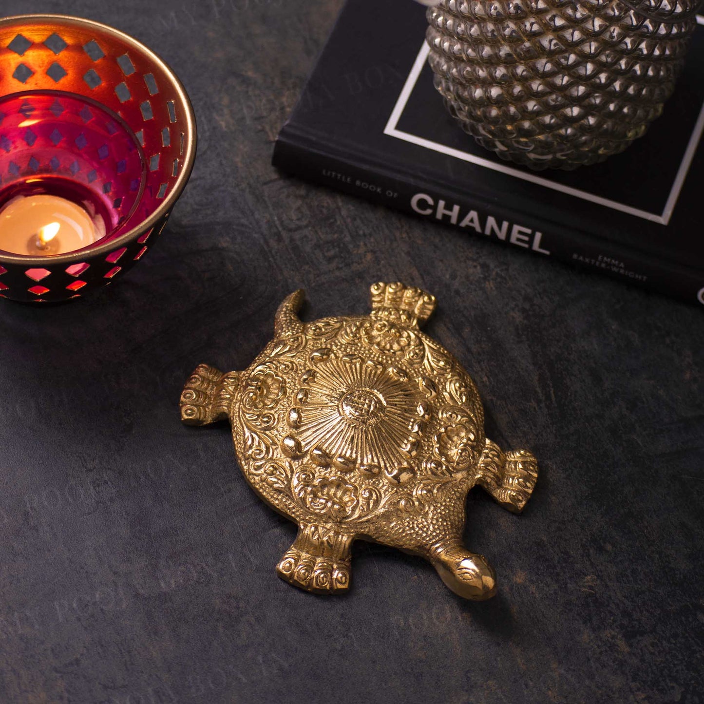 Elegant Tortoise Meru Shree Brass